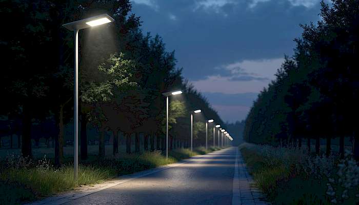 LED Straßenbeleuchtung mit Solar