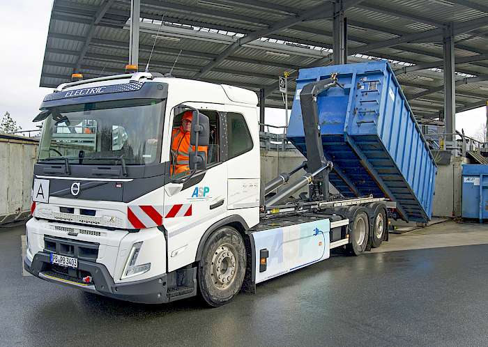 Elektro-Lkw Abfallentsorgungsbetrieb