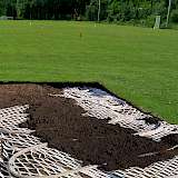 BLUELITE-Net System auf einem Sportplatz