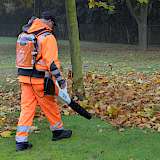 Vier Wochen lang stellte die Firma Stihl das Gerät BGA 100 zur Verfügung.